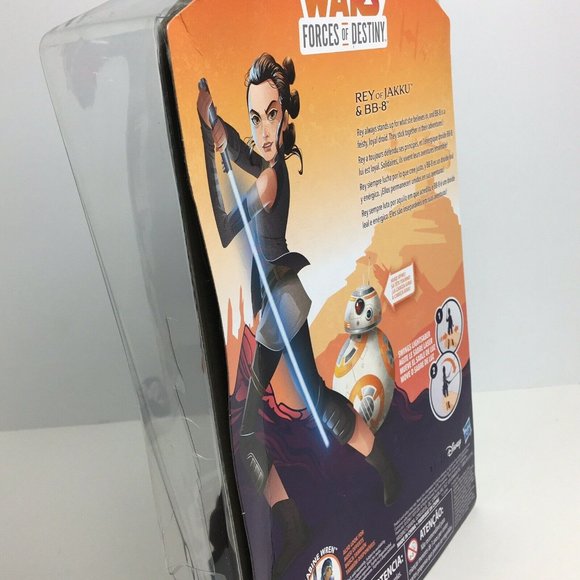 Star Wars Forces Of Destiny Rey Of Jakku And BB-8 Adventure Set Disney Hasbro - Picture 8 of 12